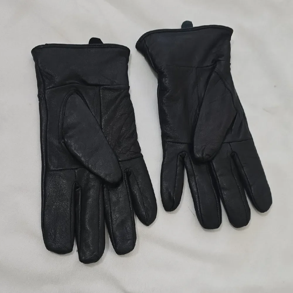 Elegant‎ Black Leather Women's Gloves
